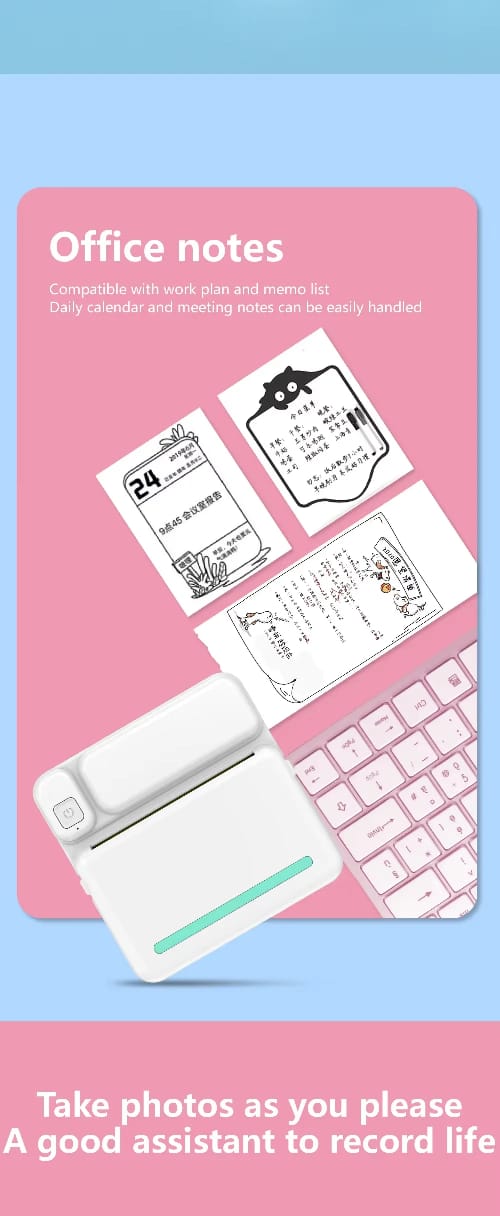 Mini imprimante + 8 cartouches – Image 4